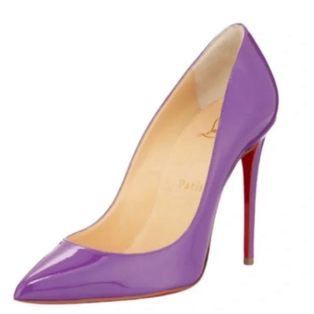 Christian Louboutin Pigalle follies 100mm purple heels RETAIL 795